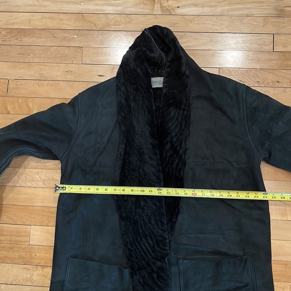 Ivan Grundahl genuine leather shearling long coat - Picture 10 of 15